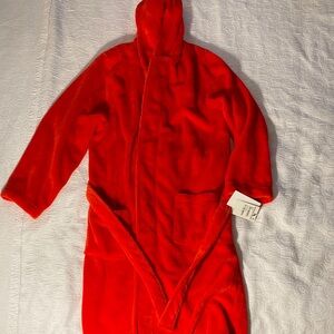 Nordstrom Bright Red Plush Sleepwear Robe